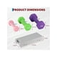 thumbnail image 3 of Neoprene dumbbell free hand weight set in pairs - 1, 2, 3 pounds para home gym, suitable para both women y men, 3 of 7