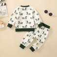 thumbnail image 6 of Gerichy Toddler Baby Boy Clothes Fall Winter Outfit, Baby Boy Toddler Clothes Embroidery Sweatshirt Print Top And Jogger Pants, 6 of 9