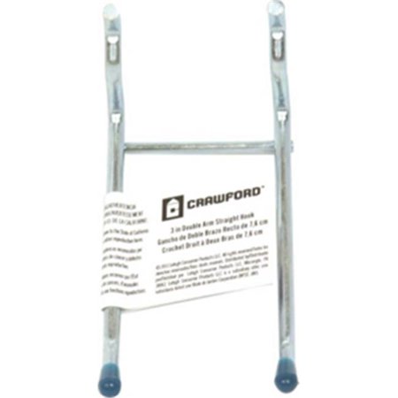 

Crawford 14443-30 Double Pegboard Hook Arm 0.25 x 3 in. Pack Of 30