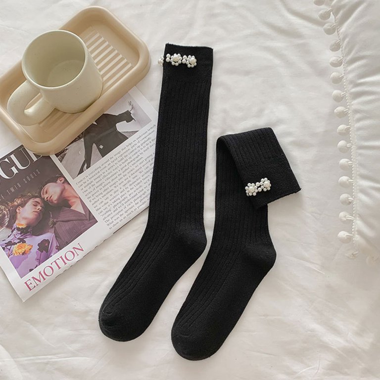 Mi-bas Fogal Idony 3083 - Couleur Pearl - Taille L - Chaussettes Genou Dentelle - Neuf étiqueté