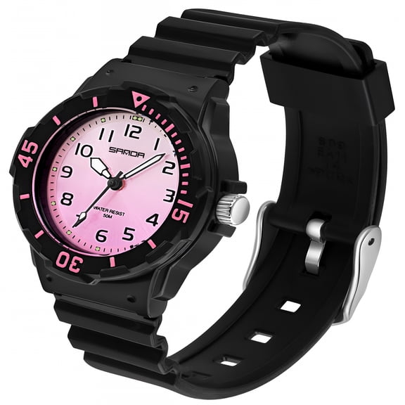 DESIGNICE Women'S Wrist Watches Nurse Watches with Second Hand for Women Waterproof Easy Read Dial Minimalist Basic Watch Luminous Nursing Watch for Women Gold Black Green White Pink
