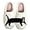 Black Cat, variant on Women's Men's Cute Slippers Fuzzy Memory Foam Kawaii Cartoon Animal Slippers Winter Warm Fluffy Shoes
