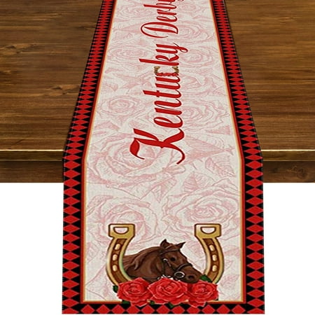 

Christmas Table Small Hot Party Decorations 3ft Table Horse Racing Festival Table Flag Marseille Horse Racing Decoration Country Farmhouse Family Restaurant Kitchen Table Decoration Is The Best Gift