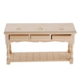 thumbnail image 1 of Milaget 1/12 Maison de Poupée en Bois Rétro Table de Rangement Rectangulaire TV Affichage Mobilier de Bureau, 1 of 9