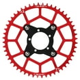 thumbnail image 1 of Plato y adaptador BCD 52T 104, aleación de aluminio, accesorios de modificación de batería de litio para motor Bafang Mid Drive, color rojo, 1 of 14