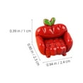 thumbnail image 2 of HOMOBABE 15Pcs Mini Resin Figurines Fruit Sofa Adornment Assorted Color For Home Decoration And Photo Props, 2 of 8