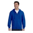 thumbnail image 1 of Gildan Men's Satin Label 1x1 Rib Zipper Pouch Pocket Hoodie, Style G18600, 1 of 1
