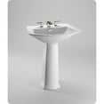 thumbnail image 7 of Toto Soiree 29-1/2" Pedestal Bathroom Sink with 3 Holes Drilled and Rear Overflow, Pedestal Included, Available in Various Colors, 7 of 7