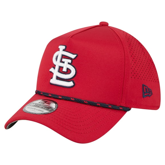 Men's New Era Red St. Louis Cardinals 39THIRTY A-Frame Perforated Flex Hat