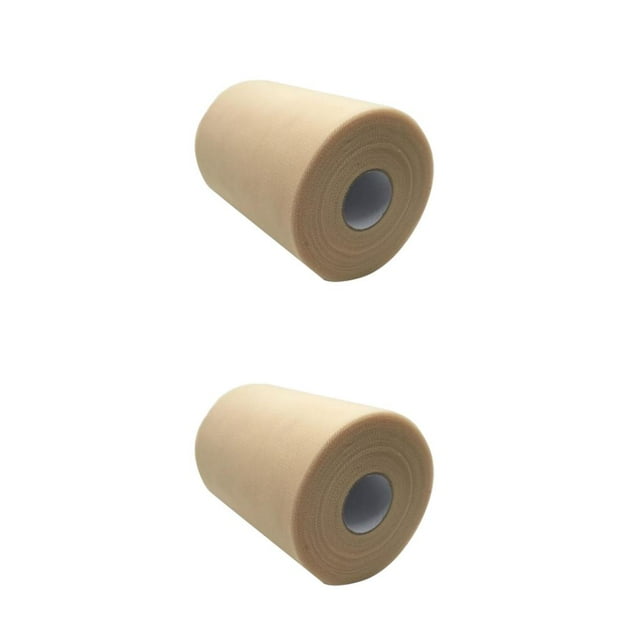 Youkk Turn Any Venue Into Party Wonderland With Tulle Roll Fabrics In Assorted Colors C04cream-coloured 2Set