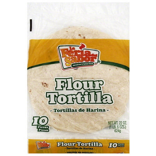 La Feria Del Sabor Burrito Flour Tortillas, 24 oz (Pack of 12) by Generic