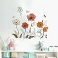 thumbnail image 6 of Jimin Boho Flower Wall Stickers, Wildflower Floral Grass Peel and Stick, Wall Art Decals for Living Room Bedroom TV Wall, 6 of 8