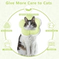 thumbnail image 5 of Minzimin 1Pack Cat Cone Collar Soft, Waterproof Cats Cones to Stop Licking After， Adjustable Soft Elizabeth Cats Collars , Flower Shape Cat Recovery Collar, 5 of 8