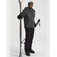 thumbnail image 4 of GEMYSE Men's Winter Mountain Waterproof Ski Snow Jacket Windproof Rain Coat(Iron Grey, 2XL), 4 of 6