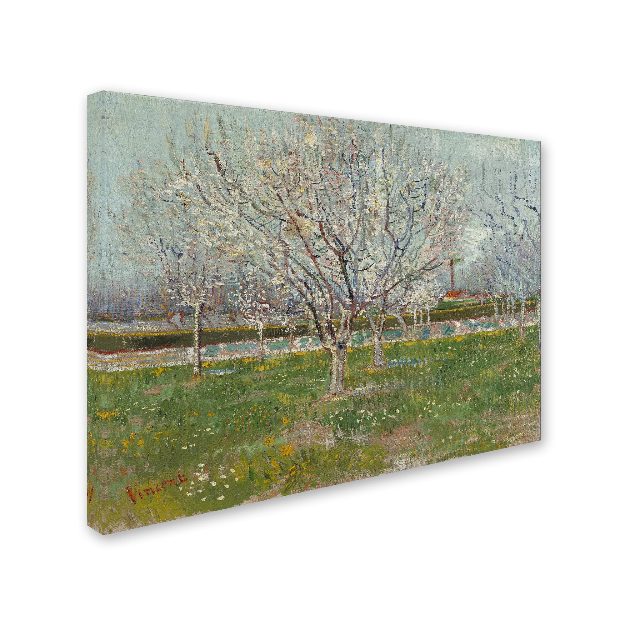 Trademark Fine Art 'Orchard In Blossom Plum Trees' Canvas Art by Van Gogh