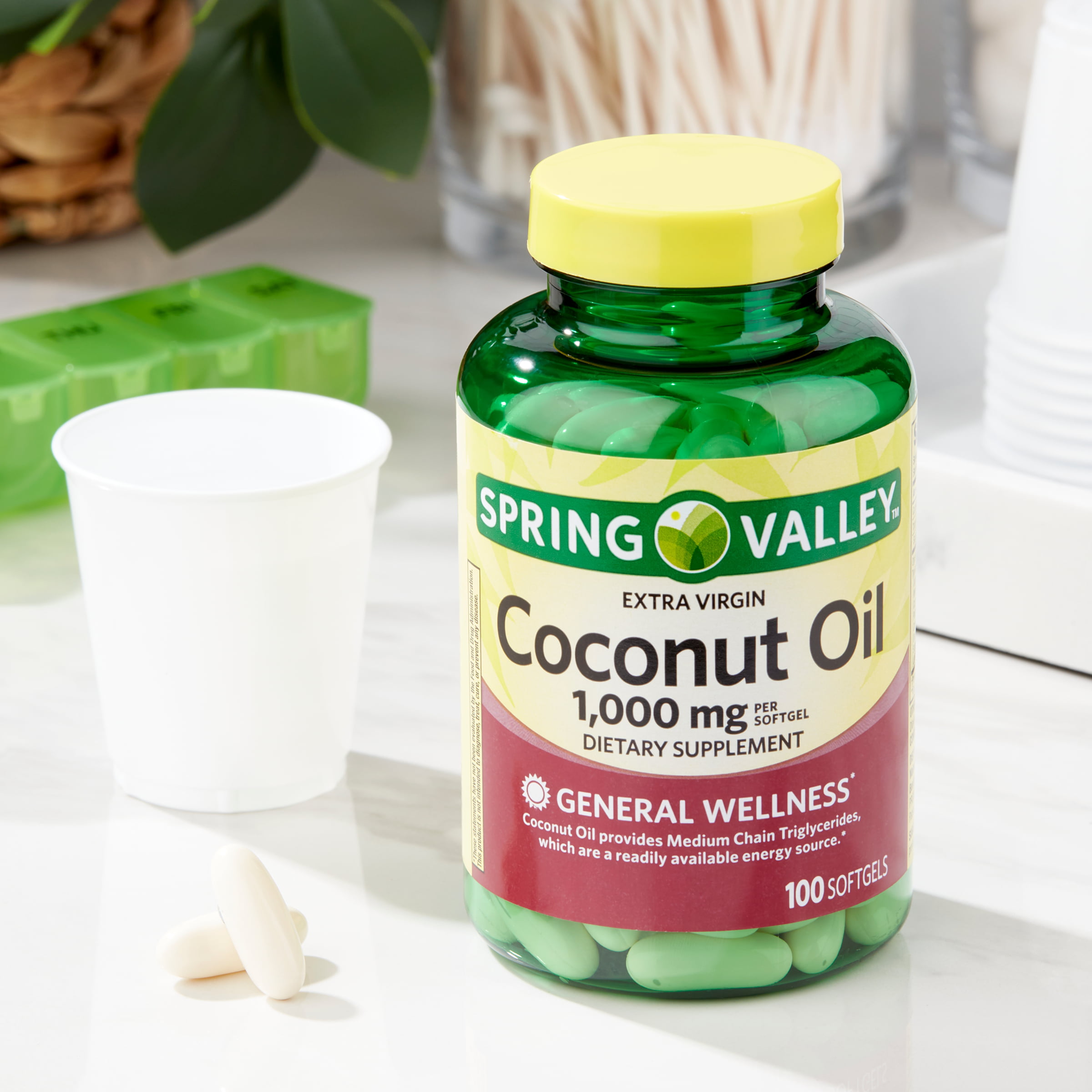 Organic Virgin Coconut Oil 1000mg 90 Softgels — teststorenav