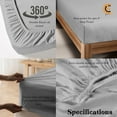 Cot Sheet 31" x 75" x 9" Narrow Twin Size 2 Piece Cot Fitted Sheet