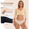 thumbnail image 2 of Lanola Arm Compression Sleeves for Women Arm Shaper Front Closure Post Surgery Arm Slimming, 2 of 4