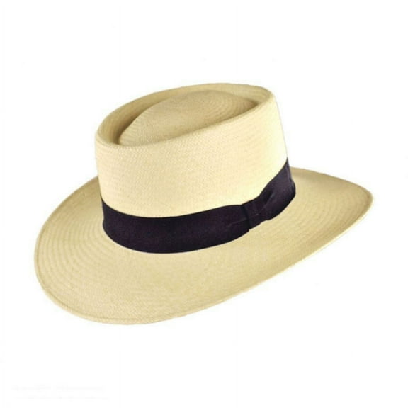 Cuenca Panama Straw Gambler Hat - S - Natural