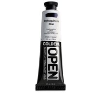 Golden Open Acrylics - Anthraquinone Blue, 2 oz Tube