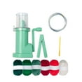 thumbnail image 2 of Hand Operated Small Manual Knitting Machine for Sewing Crafts Crochet 6 Colors Yarn Set, 2 of 8