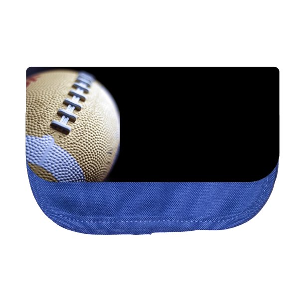 Sports Football Up Close Pencil Pouch 2 Pocket Pencil Case Organizer