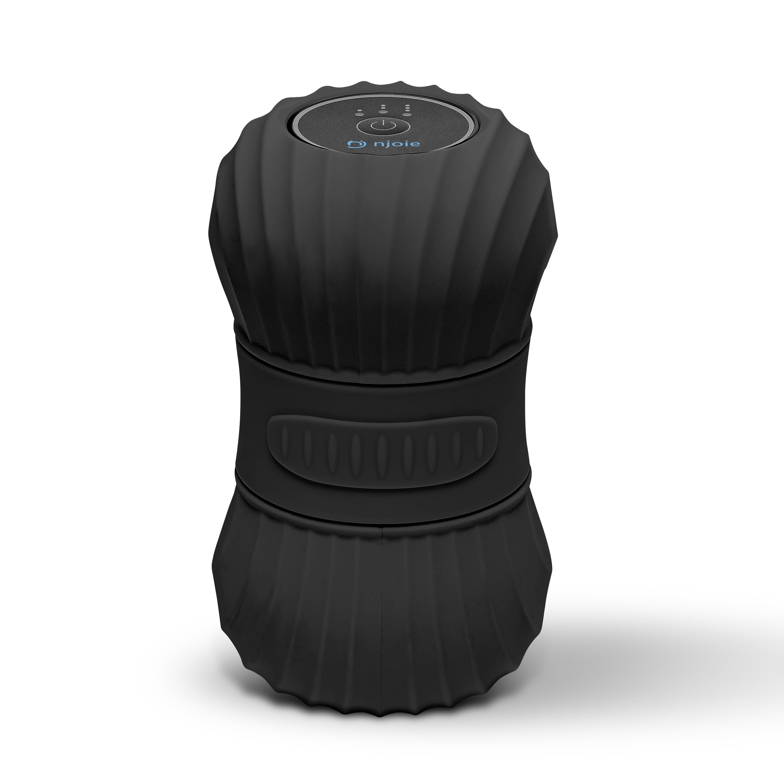 Njoie PROTO Vibrating Peanut Massage Roller – Muscle Recovery Pain Relief Therapy - Black