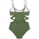 thumbnail image 5 of Bikini sin espalda con estampado de bloque de color sexy para mujer Traje de baño de una pieza Traje de baño Conjunto de ropa de playa Fridja  nalpqowj21054, 5 of 5