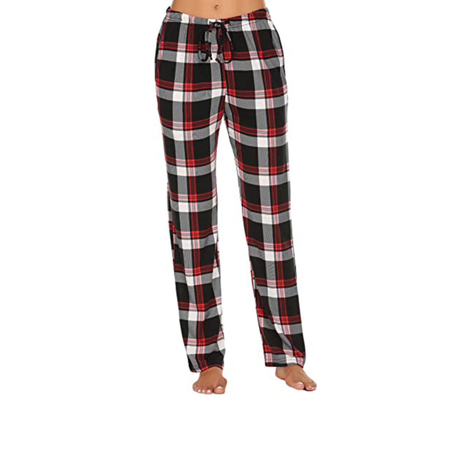 DxhmoneyHX Women Pajama Pants Plaid Buffalo Sleepwear Pajamas Pants ...