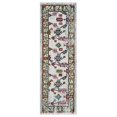 thumbnail image 1 of LR Home FUSIO81347WHT2370 Tapis de Couloir Botanique Brillant Fusion, 1 of 1