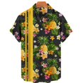 thumbnail image 2 of Camisas gráficas de piña y fruta para hombres, ropa con estampado 3D, camisa hawaiana de playa, blusas Y2K de manga corta, ropa vintage, blusa con solapa, 2 of 5