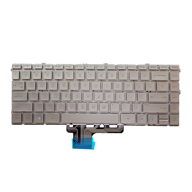 Sidaley Teclados retroiluminados para portátiles, equipo de entrada plateado, teclado de ordenador con reemplazo de teclado retroiluminado para Juegos de teclado y mouse para computadora