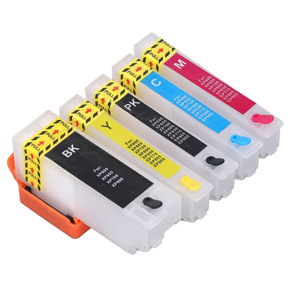 Ink Cartridge,5Pcs Printer Ink Cartridge Color Printer Ink Cartridge Refill Ink Cartridge Time-Tested Durability
