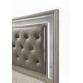 thumbnail image 3 of Queen Size metal platform bed frame with champagne crocodile skin finish, no box spring needed, gray for master bedroom, 3 of 5