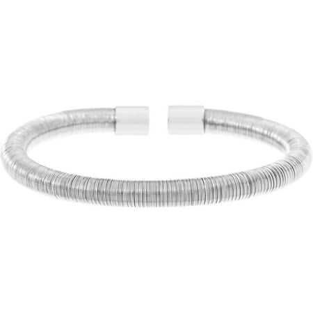 Lesa Michele Sterling Silver Textured Bangle