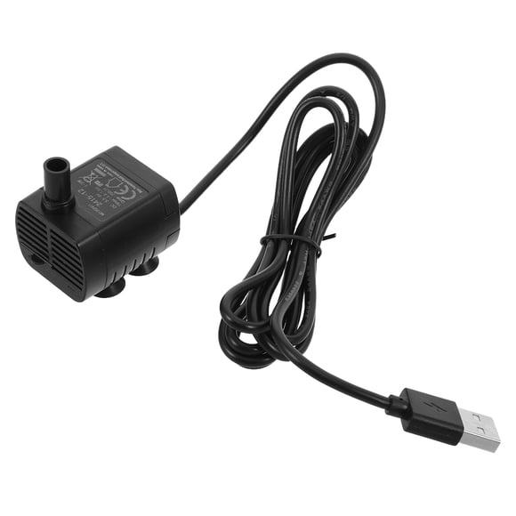 WHAMVOX Fountain Pump Small Submersible Pump for Pet Water Fountain Black 1Pcs