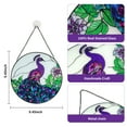 thumbnail image 2 of Sinkoo Flamingo Sun Catcher Indoor Window, 9.45in Stained Glass Window Hanging, Flamingo Suncatcher Decor Gift for Home Family Friends Bird Lover, 2 of 8