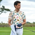 thumbnail image 6 of Daiia Cartoon Animals Pattern Men’s Polo Shirts,Solid Deck Shirt,Classic Fit, Breathable Cotton Polo for Casual and Sport Wear-, 6 of 9