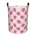 thumbnail image 6 of Picia Floral Strawberr Large Laundry Basket, Waterproof, Freestanding Laundry Hamper, Collapsible Tall Clothes Hamper with Extended Handles-Medium, 6 of 8