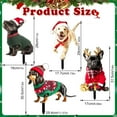 thumbnail image 6 of Christmas Chicken Outdoor Decorations, Christmas Yard Sign with Stakes, Cat Animal Garden Stakes Yard Art for Ground Yard Lawn Porch Sidewalk Xmas Winter Holiday Decorations, 6 of 7