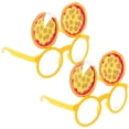 thumbnail image 4 of 2Pcs Funny Glasses, Pizza Style Funky Glasses, Novelty Sunglasses Photography Props for Summer Themed Party Supplies Pizza Ice Cream Fruit Fun Glasses,Funny for Adults, 4 of 7