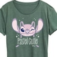 thumbnail image 3 of Disney - Lilo & Stitch - Angel's A Pastel Cutie - Women's Short Sleeve Graphic T-Shirt, 3 of 5