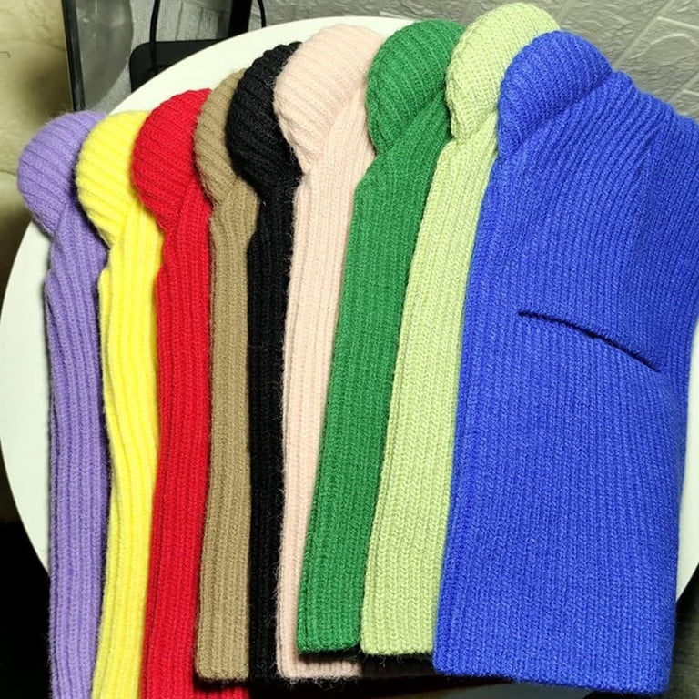 YEKEYI Winter Hat Warm Hooded Scarf Hat Balaclava Knit Skull  display picture 3
