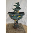 thumbnail image 3 of Nifao Three Tier Shell Bowl – Outdoor Bronze Fountain, Garden Water Feature, 43"L x 43"W x 63"H, 3 of 11
