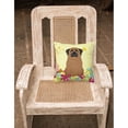 thumbnail image 2 of Carolines Treasures BB6015PW1818 Easter Eggs Mastiff Brindle Fabric Decorative Pillow, 2 of 2