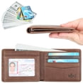thumbnail image 2 of Billetera HIMI de piel auténtica con bloqueo RFID para hombre, 2 of 7
