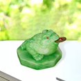 thumbnail image 3 of toysloveit Wealth Frog Estatua Resina Fengshui Escultura para Tablero de Coche Escritorio verde BLESIY Rana de riqueza Feng Shui, 3 of 8