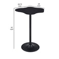 thumbnail image 5 of 42 Inch Modern Bar Table- Black Metal Frame- Irregular Cloud Design, 5 of 5