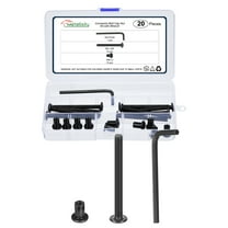 Furniture Connector Bolt Cap Nut Kit with Wrench(M6-1x65mm) 20Pcs, Connector Bolts M6 Countersunk Screw Barrel Nuts Binding Screws, for Chair Cabinet Bed, Black