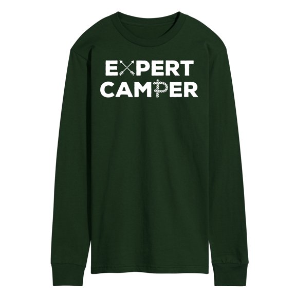 Instant Message - Camping - Expert Camper - Men's Long Sleeve T-Shirt